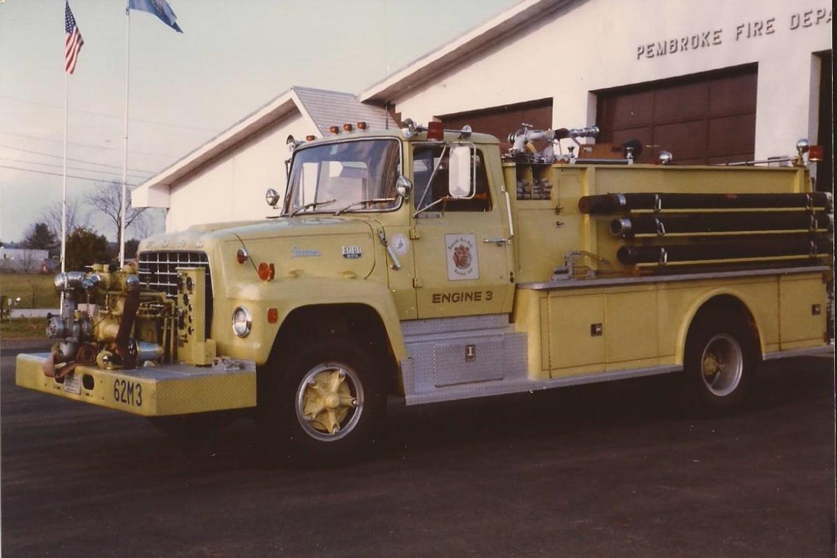 1973 Ford L800 - Farrar Front Mount as Engine 3.  This was replaced by our current Engine 3