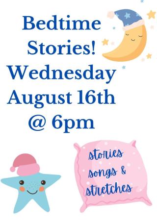 flyer about bedtime stories 