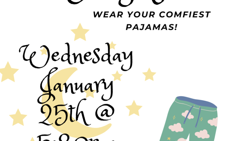 pajama story time flyer 